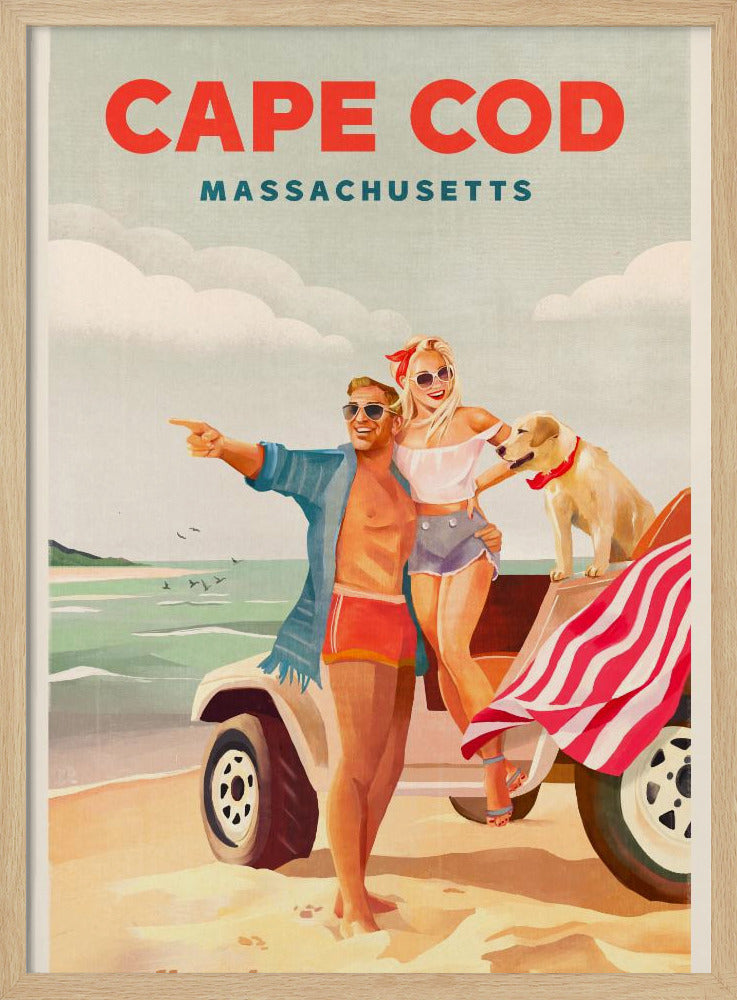 Cape Cod, Massachusetts, Sommer-Strandkunst, Poster