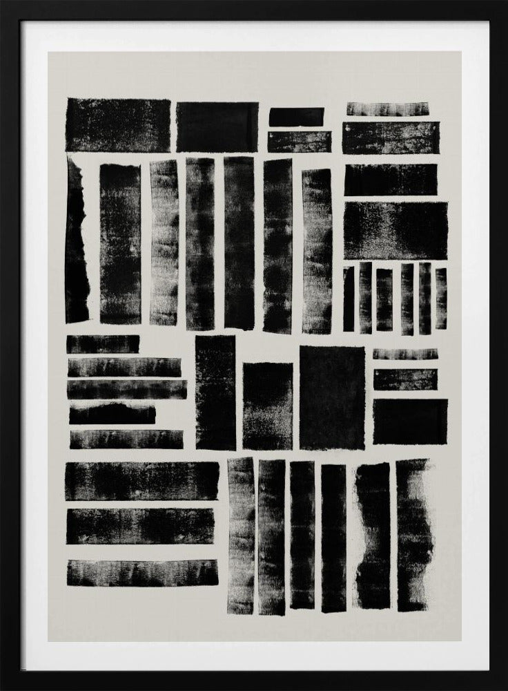 Monochrome Blocks | Poster