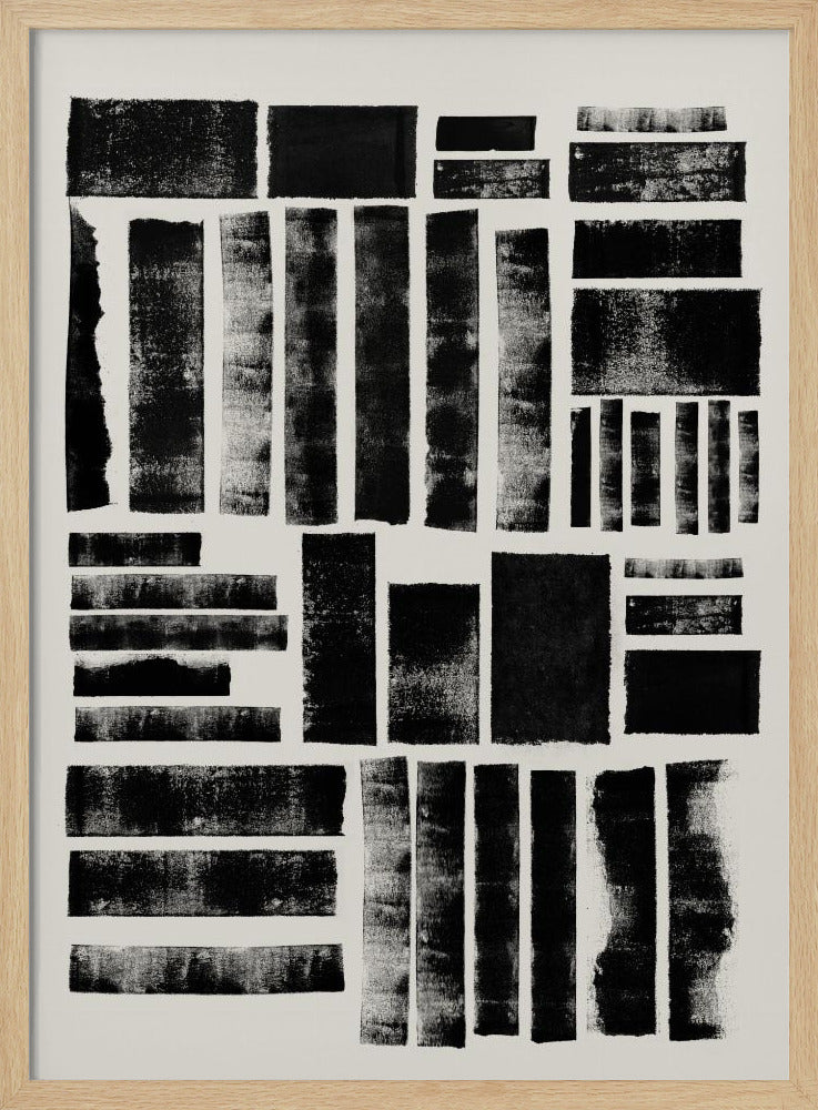 Monochrome Blocks | Poster
