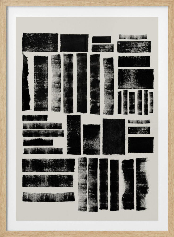 Monochrome Blocks | Poster