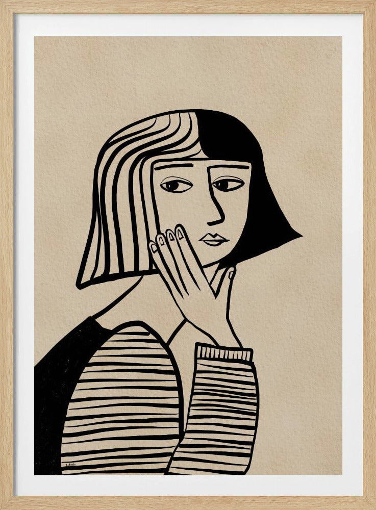 Denkendes Mädchen | Poster