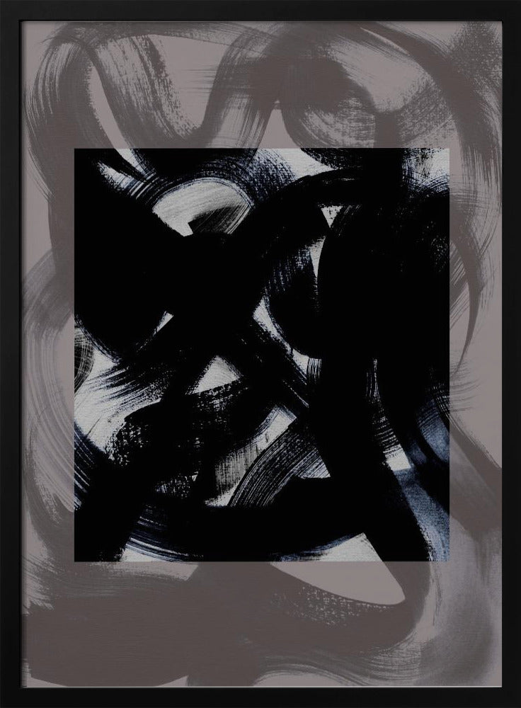 Abstrakte Pinselstriche 164Y | Poster