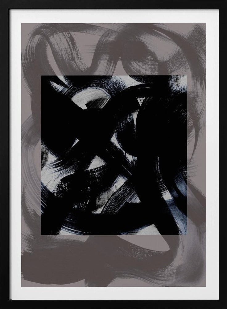 Abstrakte Pinselstriche 164Y | Poster