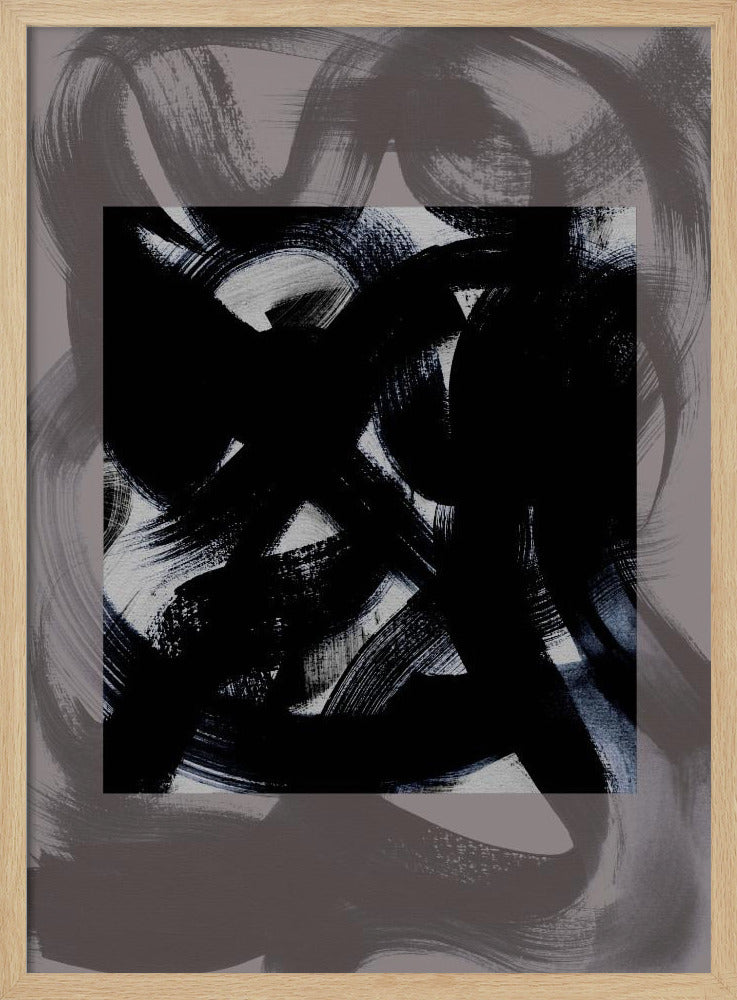 Abstrakte Pinselstriche 164Y | Poster