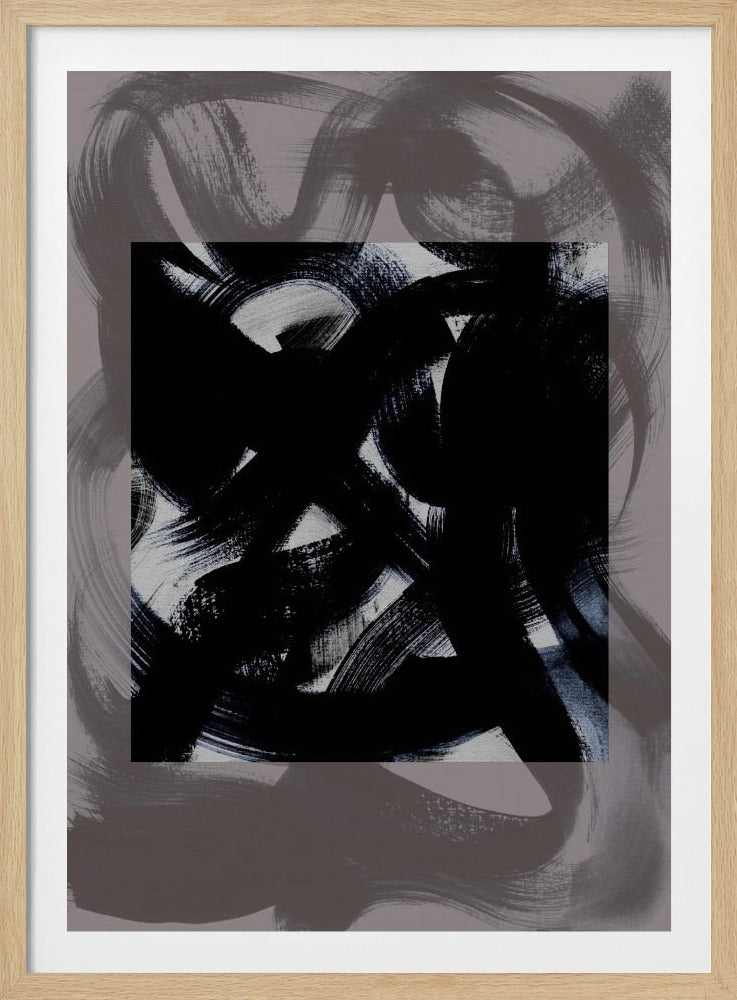 Abstrakte Pinselstriche 164Y | Poster