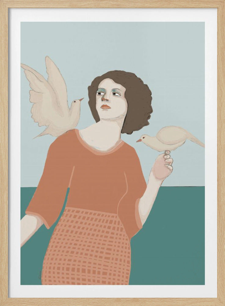 Friedenstaube Dame | Poster