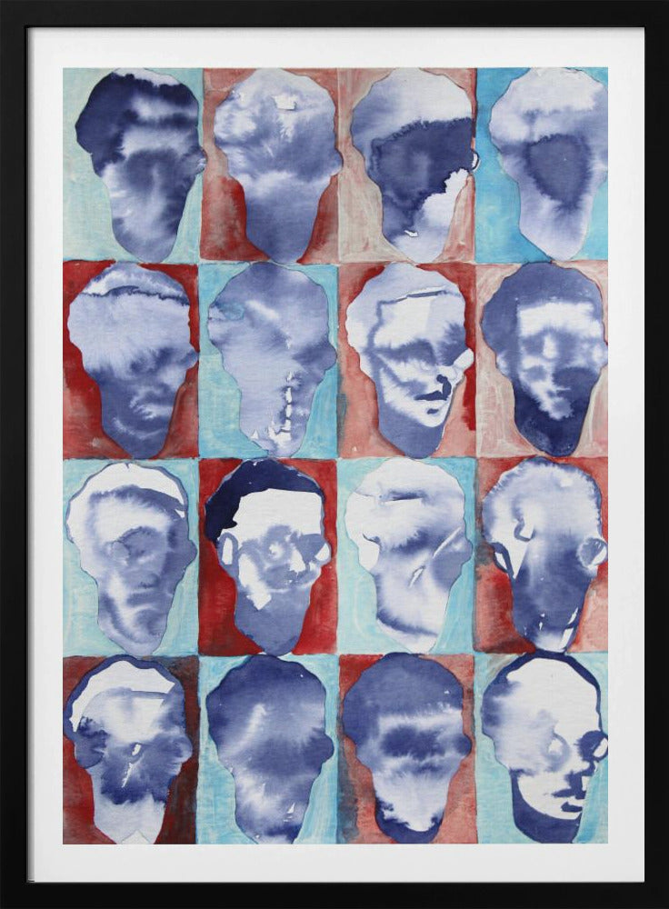 Aldo Rot Blau 4x4 | Poster