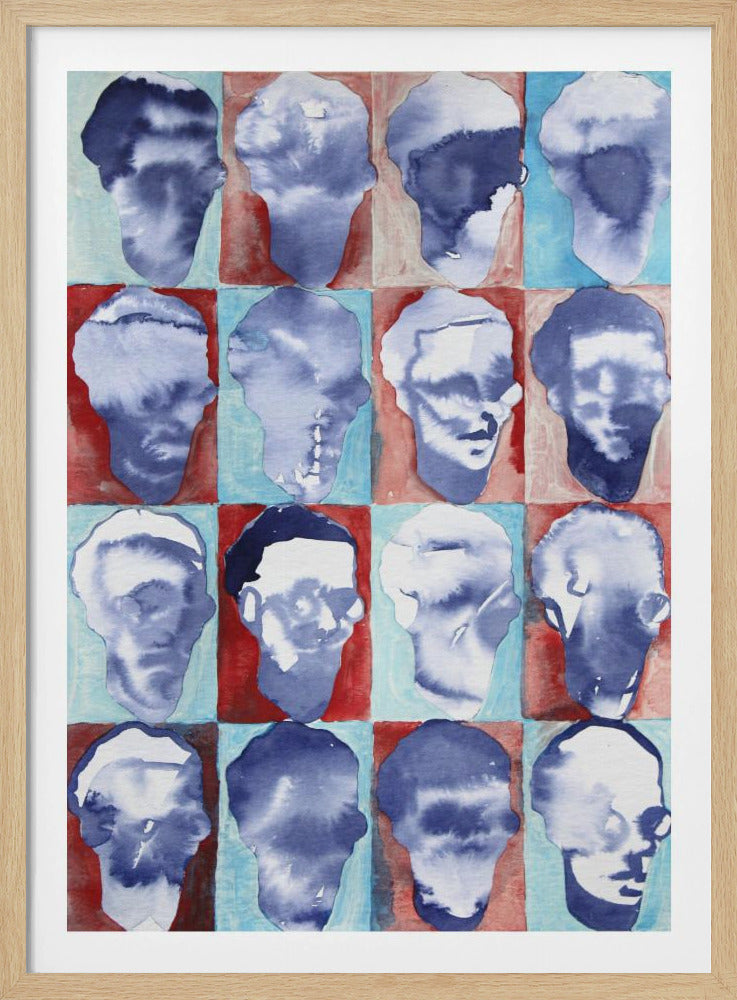 Aldo Rot Blau 4x4 | Poster