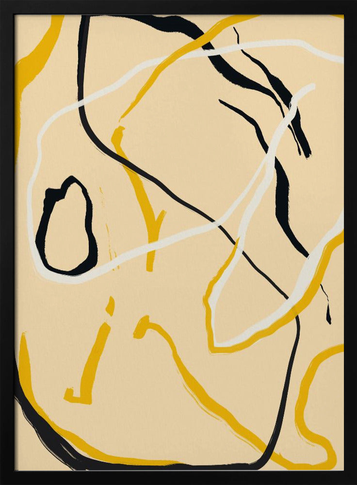 Goldene Flusslinien | Poster