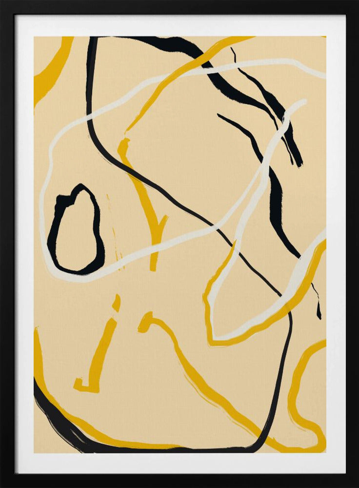 Goldene Flusslinien | Poster