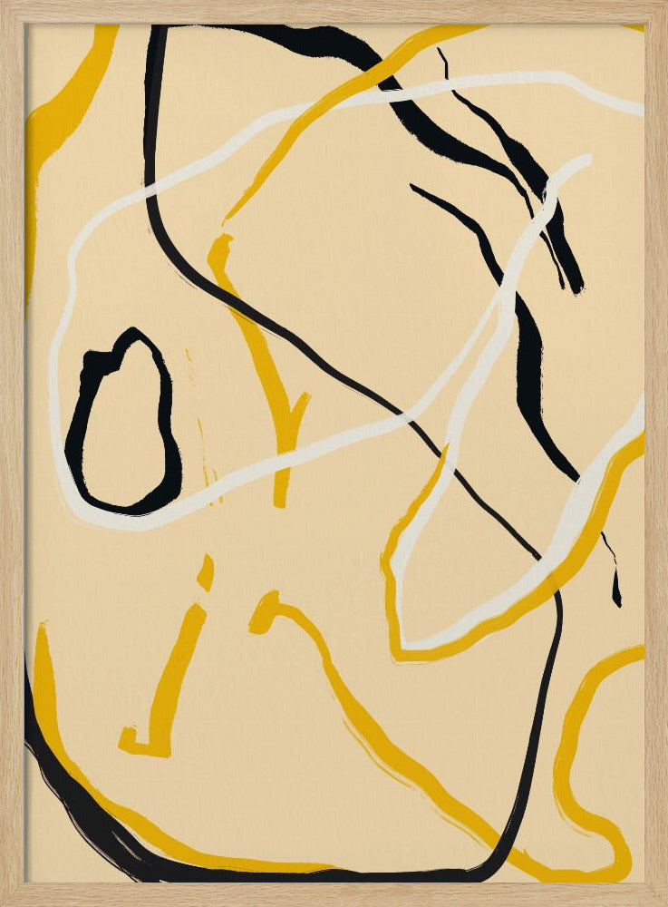 Goldene Flusslinien | Poster