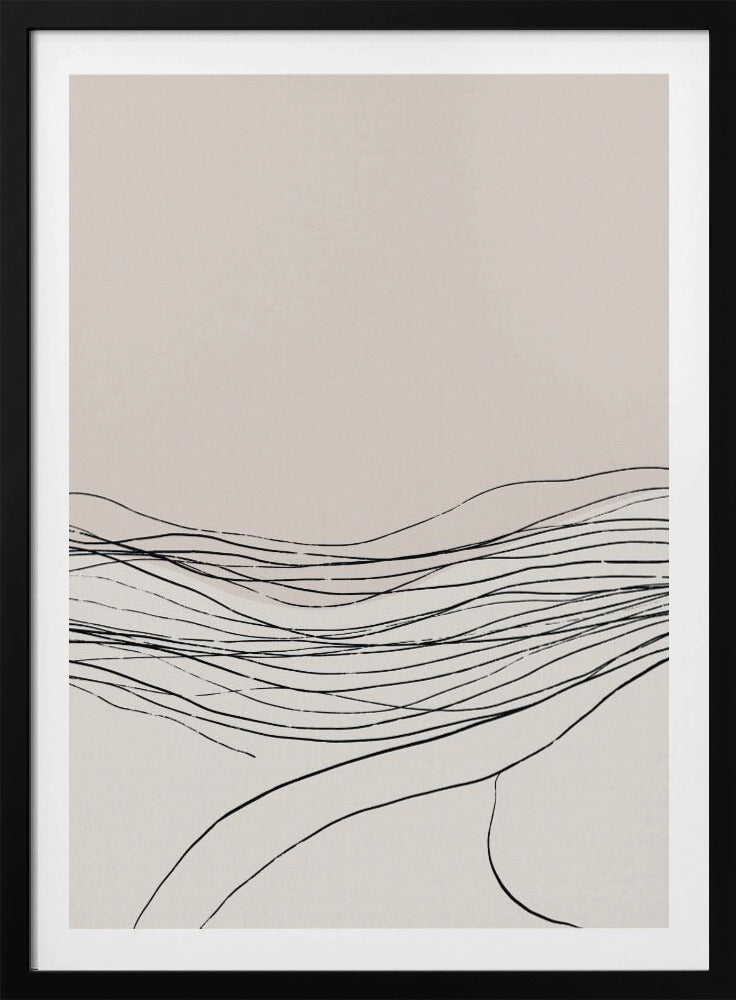 Calm serene line art nordic decor | Poster