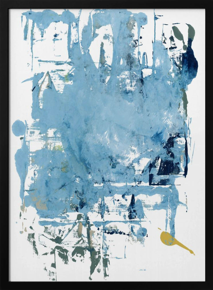 Abstract Blue Scrapes 1 | Poster