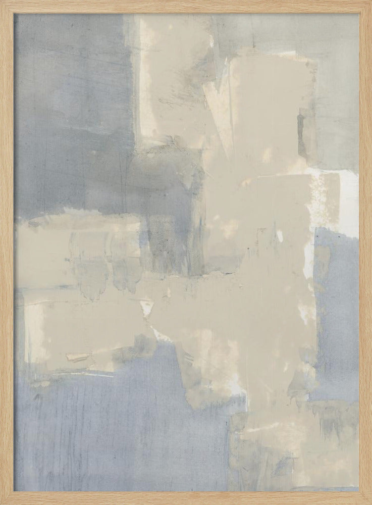 Abstrakte neutrale Formen in Grau und Beige 1 | Poster