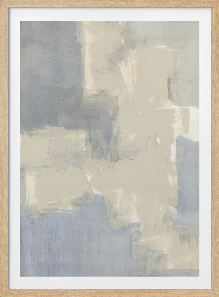 Abstrakte neutrale Formen in Grau und Beige 1 | Poster