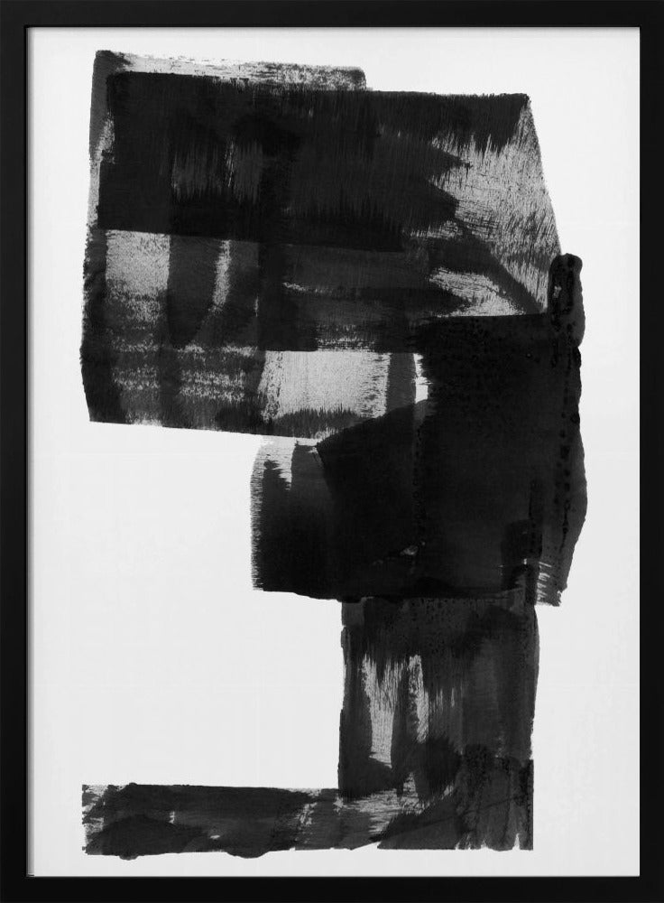 Black and White Abstract Composition No.2 | Poster