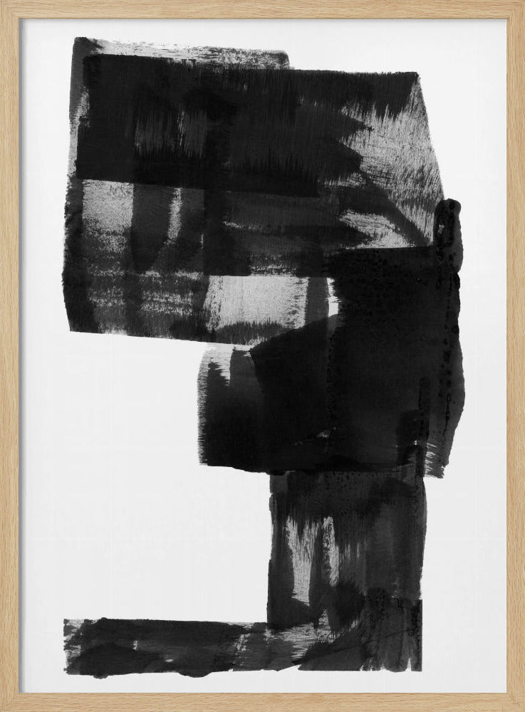 Black and White Abstract Composition No.2 | Poster