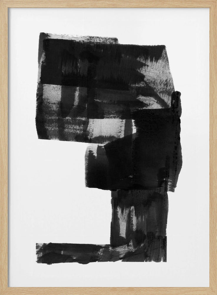Black and White Abstract Composition No.2 | Poster