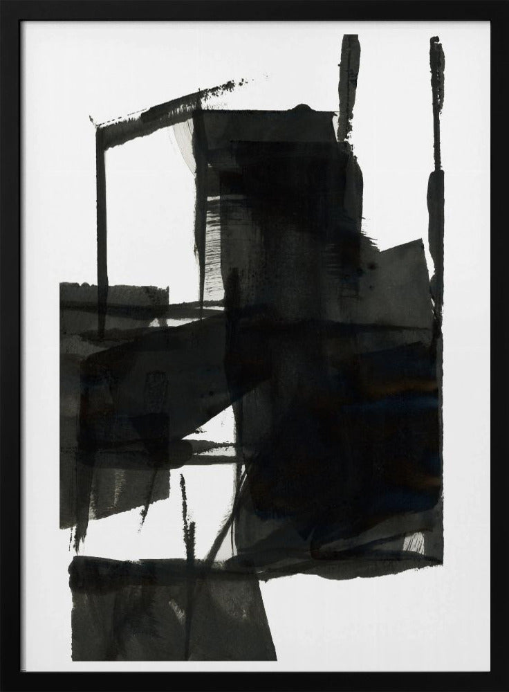 Black and White Abstract Composition No.4 | Poster
