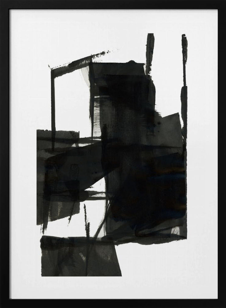 Black and White Abstract Composition No.4 | Poster