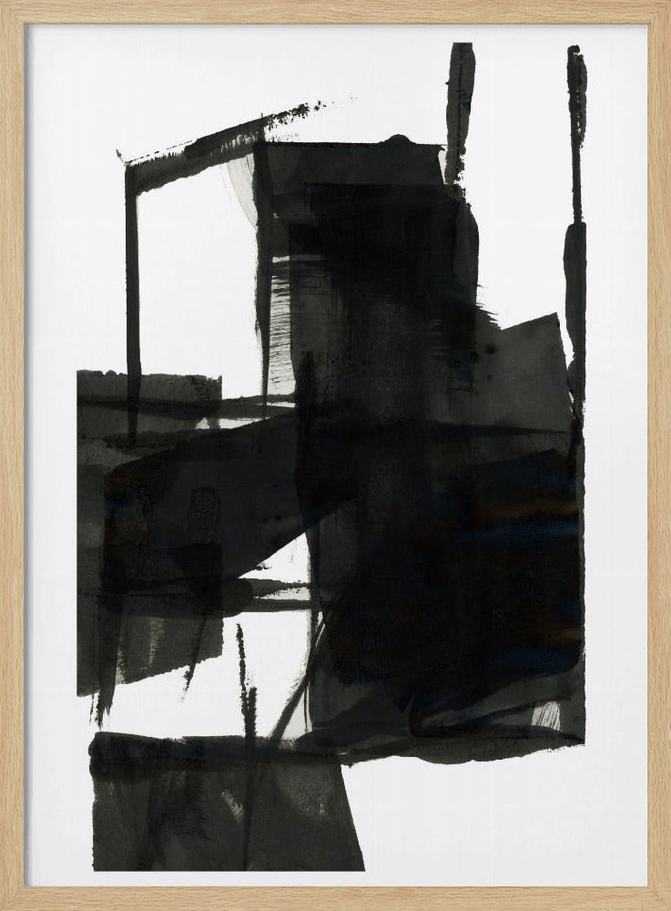 Black and White Abstract Composition No.4 | Poster