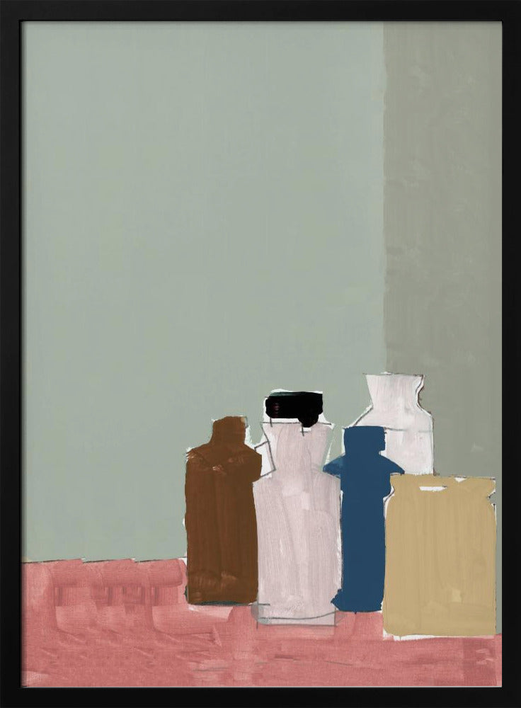 Vintage Clay Pots On Table 1 | Poster