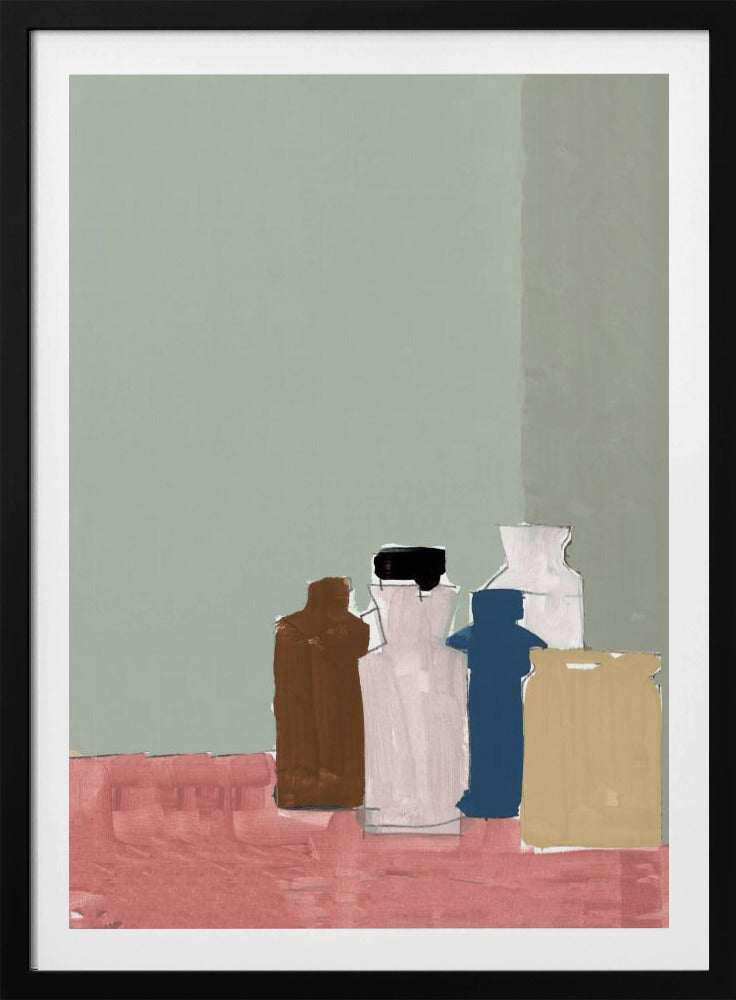 Vintage Clay Pots On Table 1 | Poster