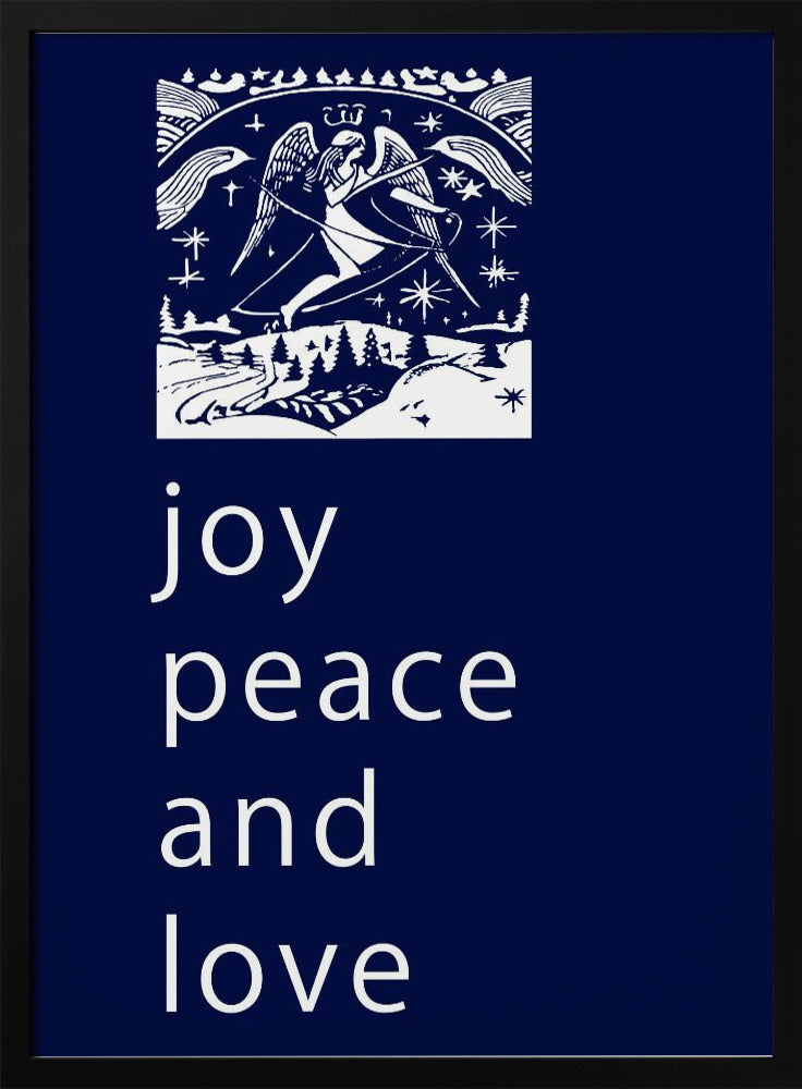 Schleifen und Kugeln: Freude, Frieden und Liebe zu Weihnachten | Poster