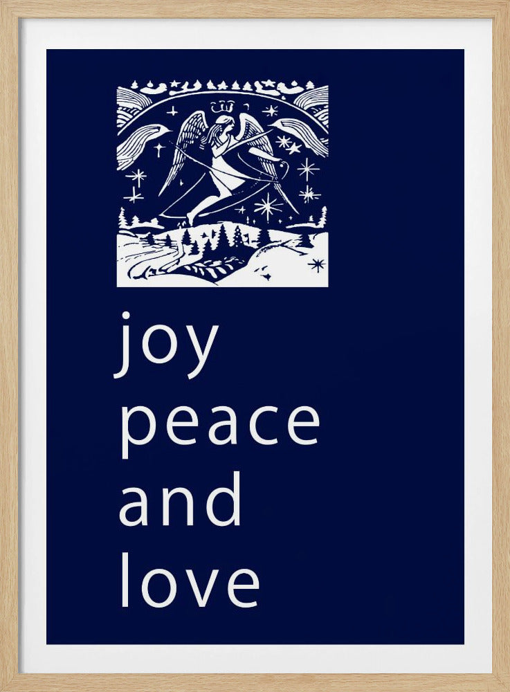 Schleifen und Kugeln: Freude, Frieden und Liebe zu Weihnachten | Poster