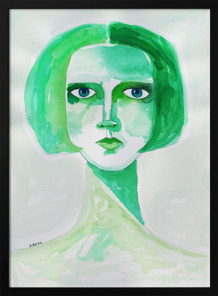 Grünes Mädchen | Poster