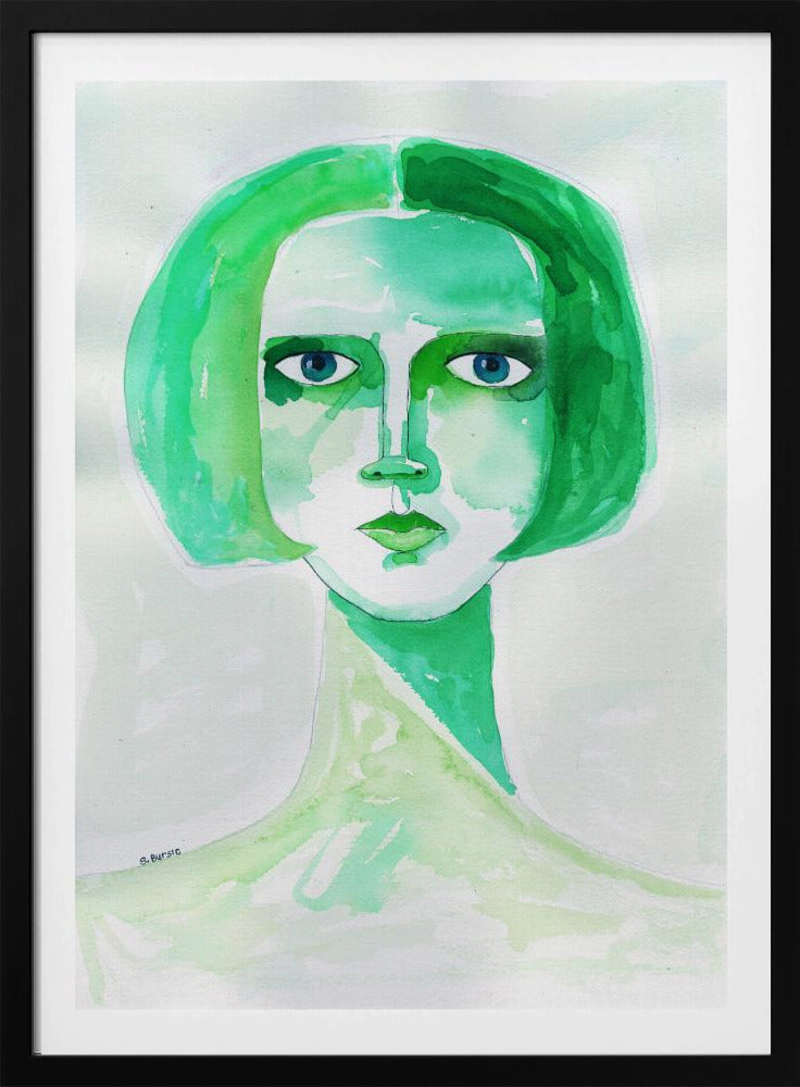 Grünes Mädchen | Poster