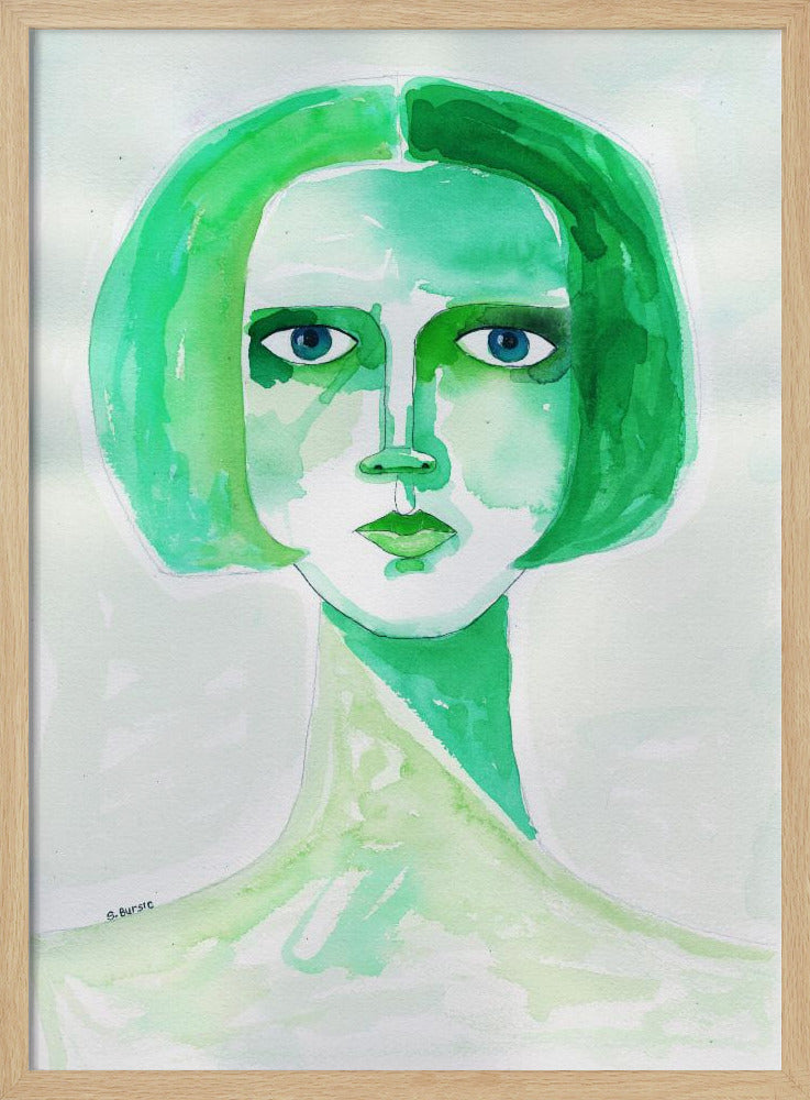 Grünes Mädchen | Poster