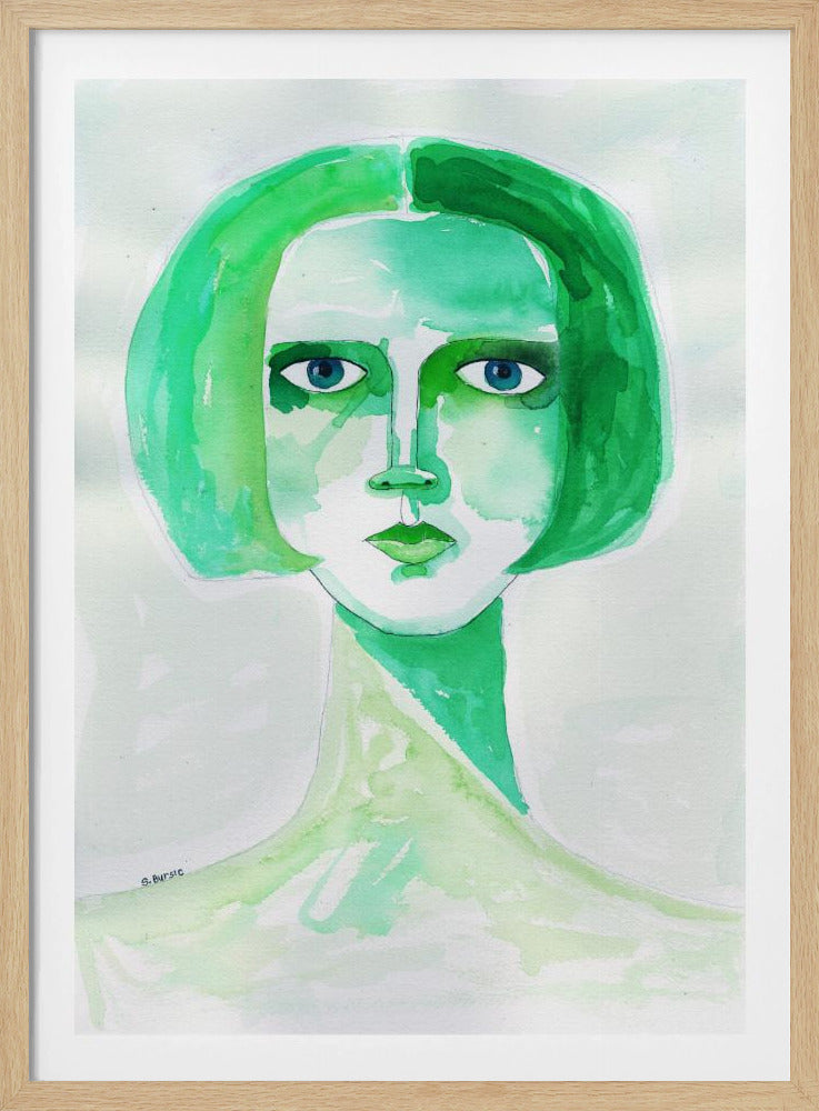 Grünes Mädchen | Poster