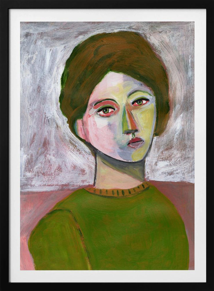 Die Frau im grünen Pullover | Poster