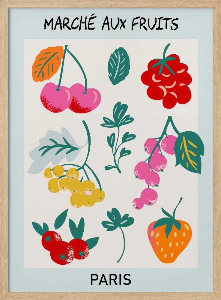 Obstmarkt Paris | Poster