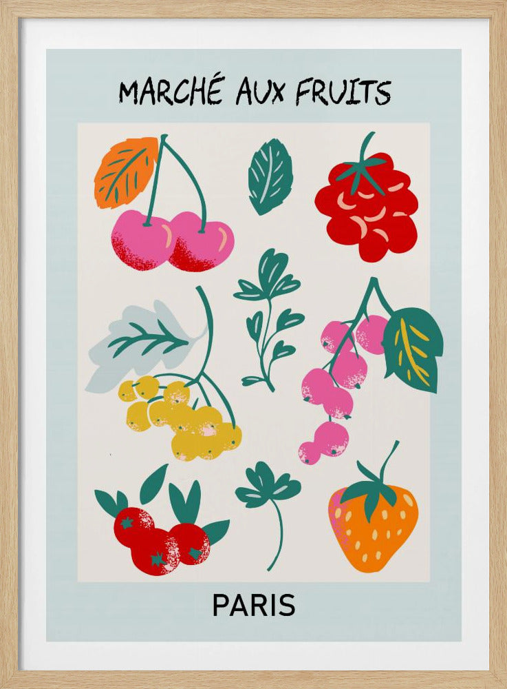 Obstmarkt Paris | Poster