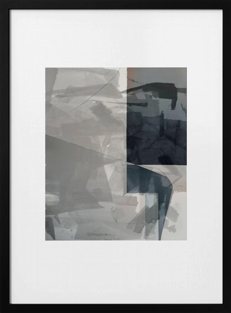 Abstrakte monochrome Waschung 2 | Poster