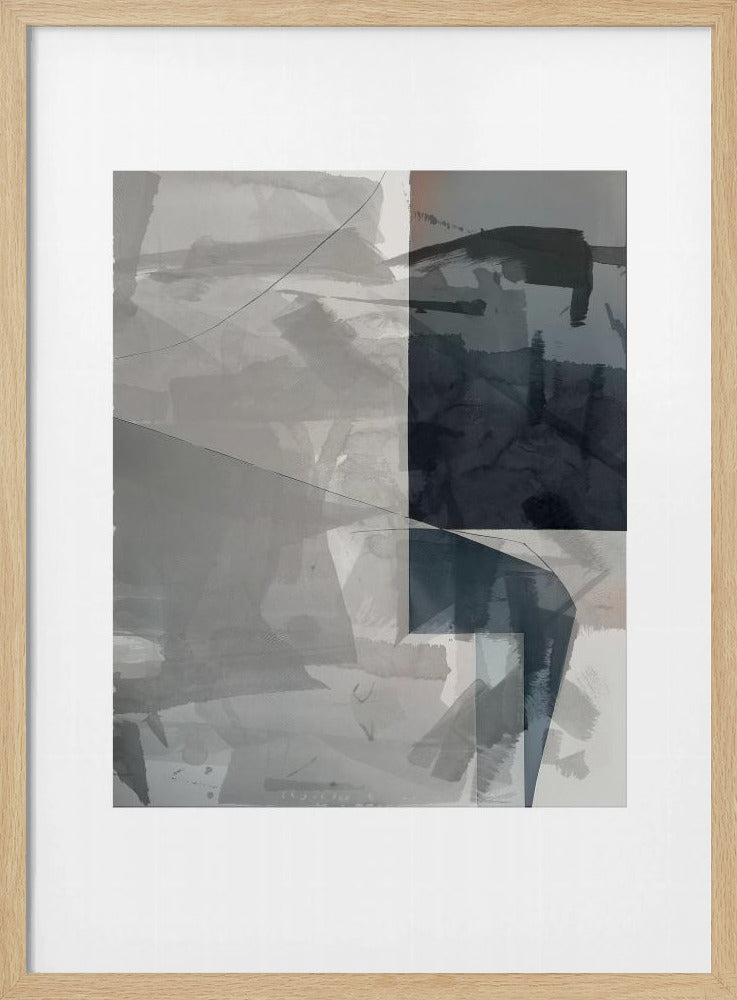Abstrakte monochrome Waschung 2 | Poster