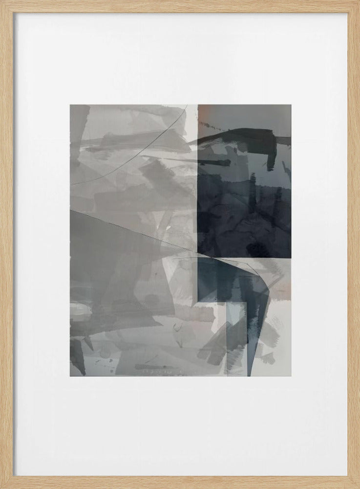 Abstrakte monochrome Waschung 2 | Poster