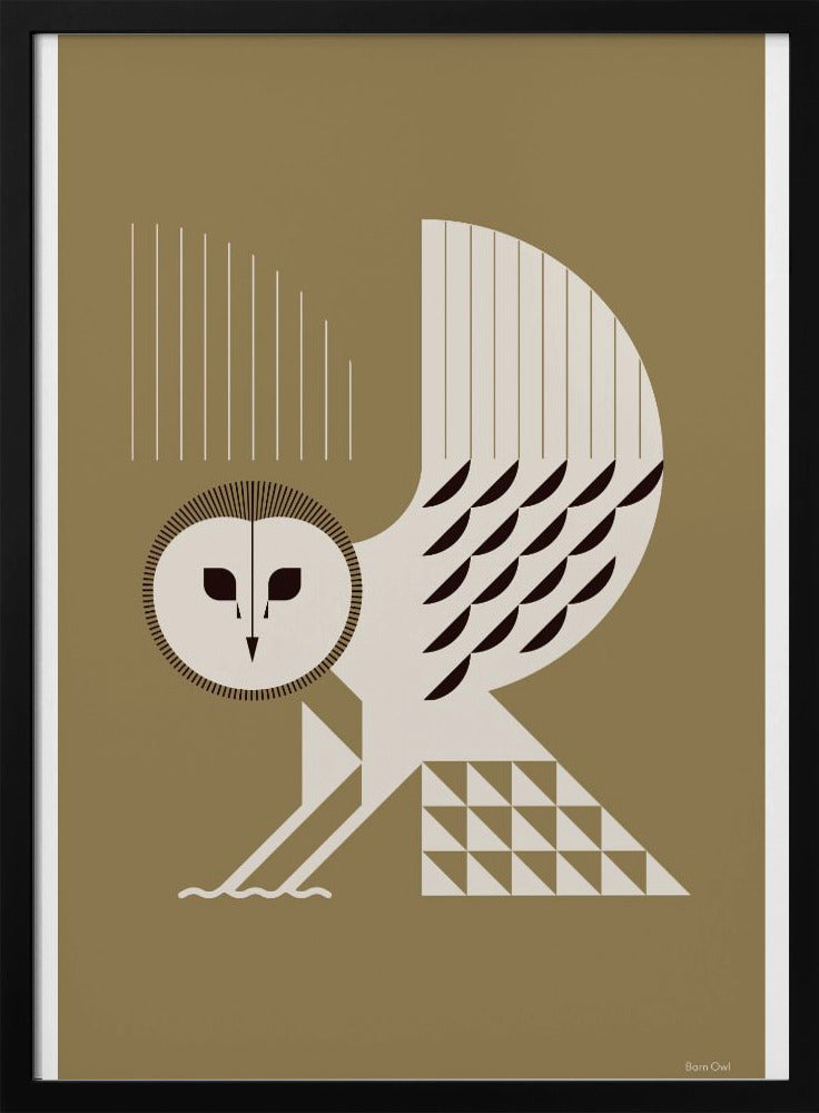 Golden Animals - Barn Owl (Gold) | Poster