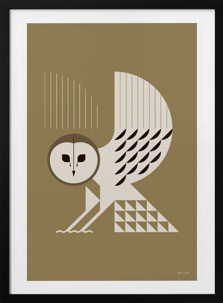 Golden Animals - Barn Owl (Gold) | Poster