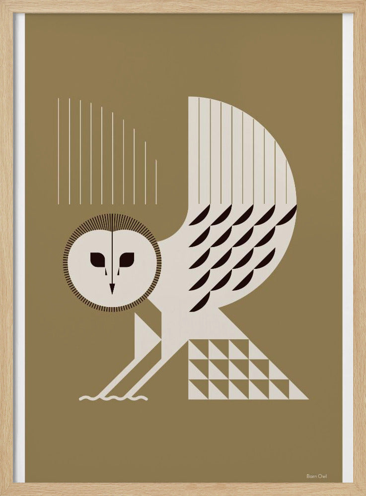 Golden Animals - Barn Owl (Gold) | Poster