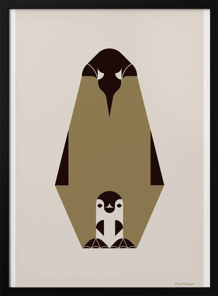 Golden Animals - Königspinguin (weiß) | Poster