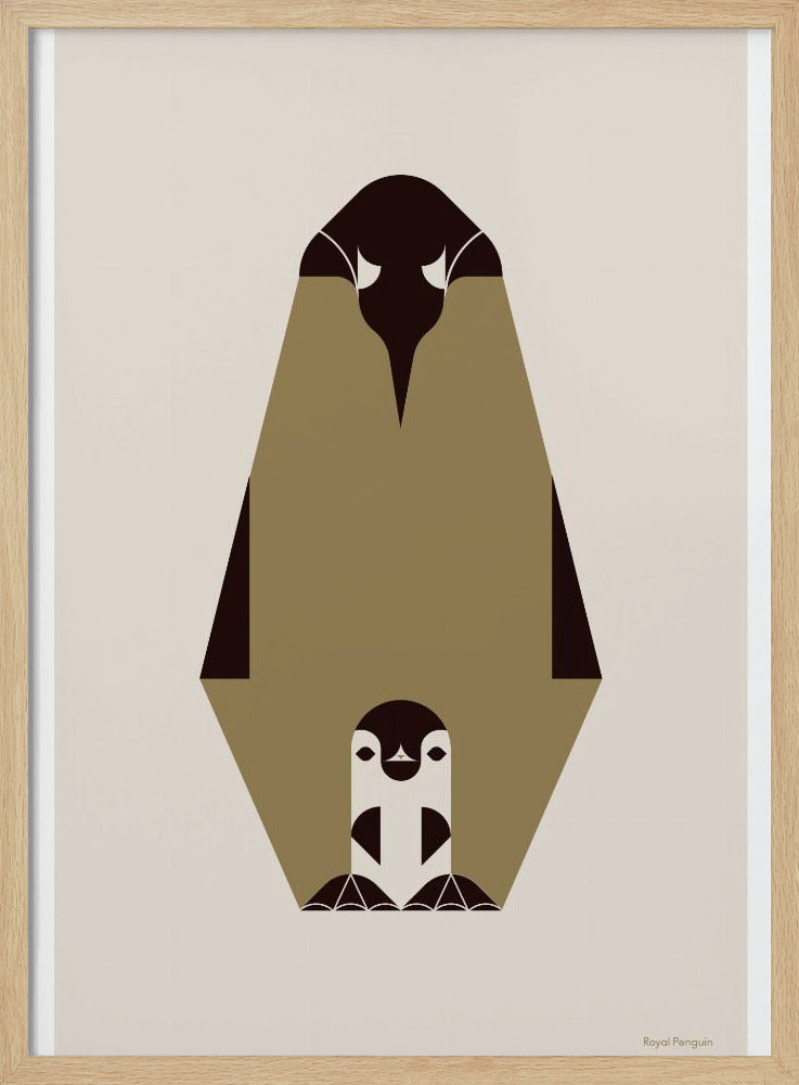 Golden Animals - Königspinguin (weiß) | Poster
