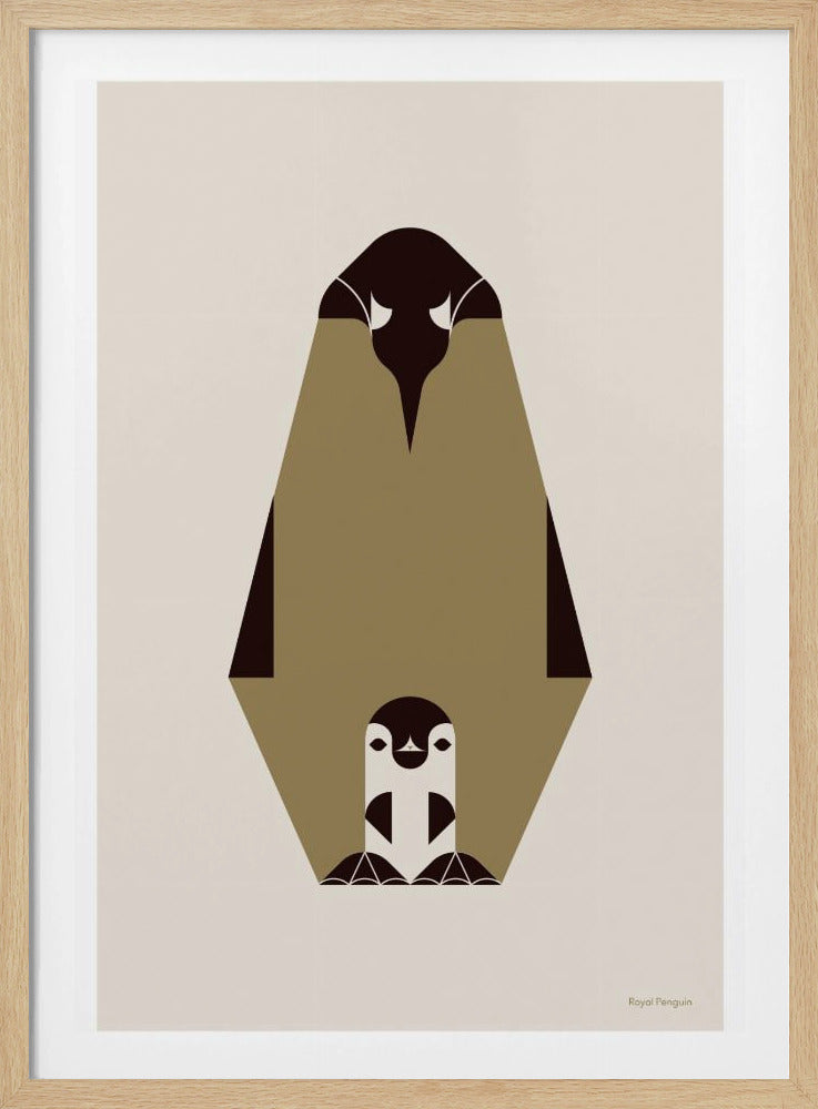 Golden Animals - Königspinguin (weiß) | Poster