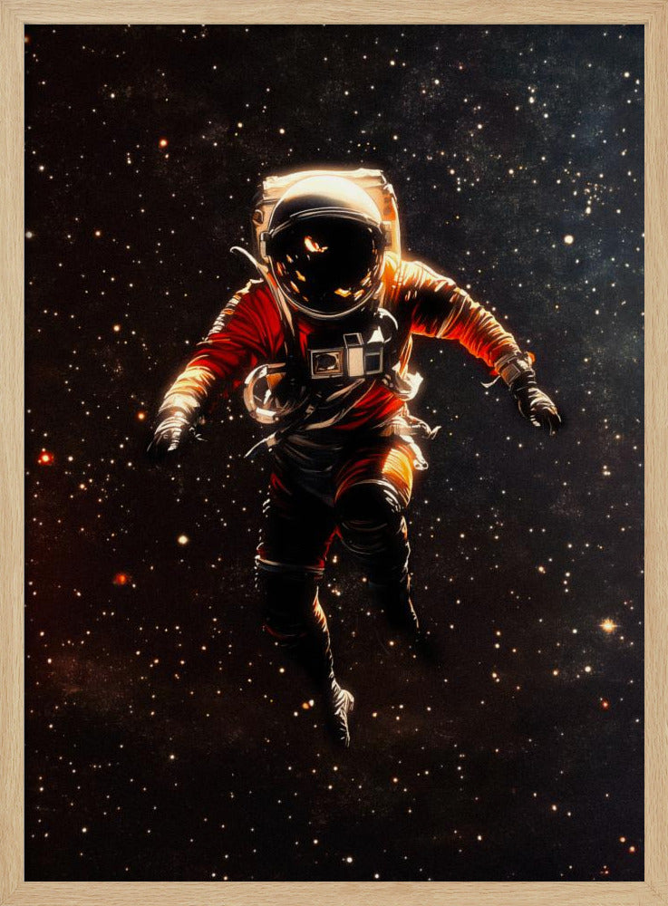 Ein Astronaut im Weltraum | Poster