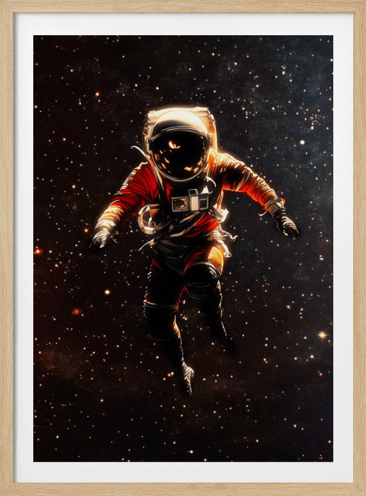 Ein Astronaut im Weltraum | Poster