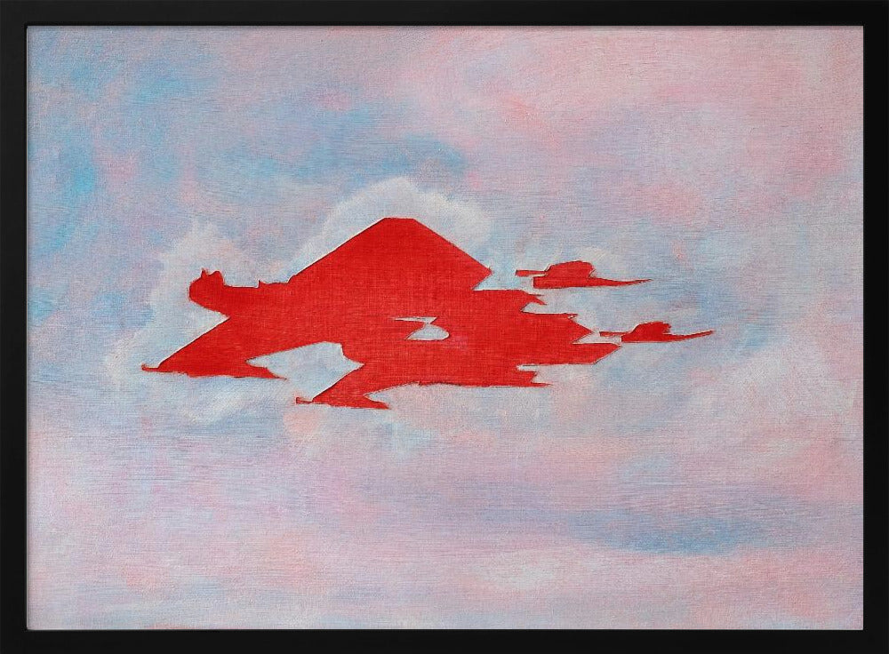 UAP Rot, bewölkter Himmel | Poster