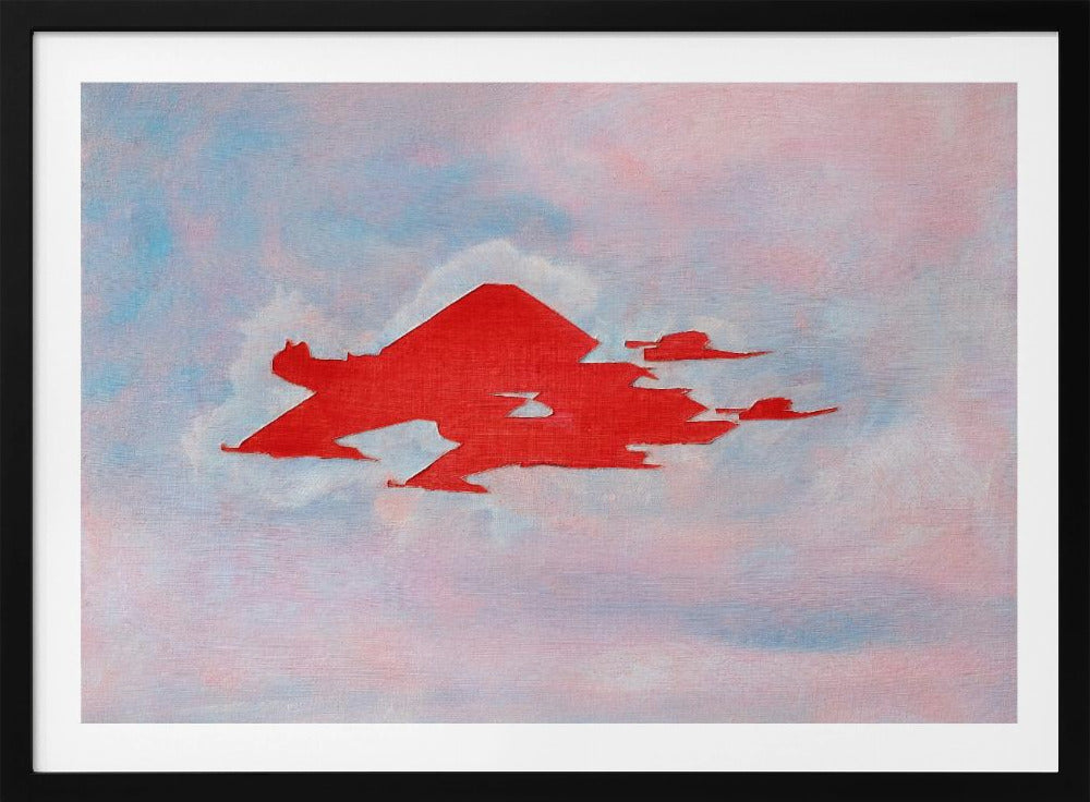 UAP Rot, bewölkter Himmel | Poster