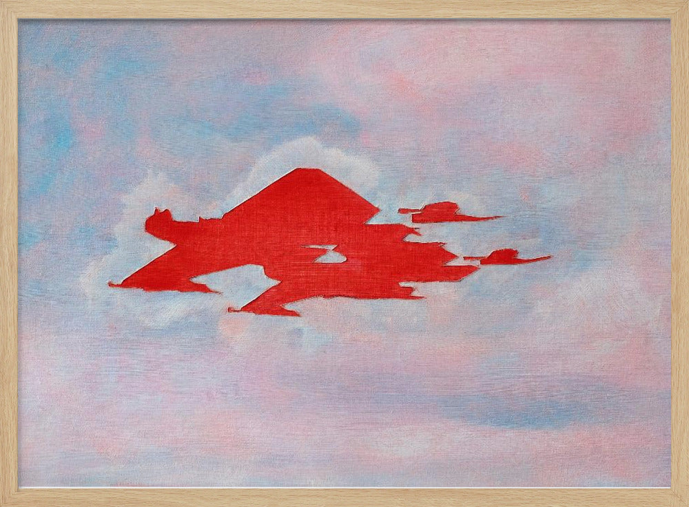 UAP Rot, bewölkter Himmel | Poster